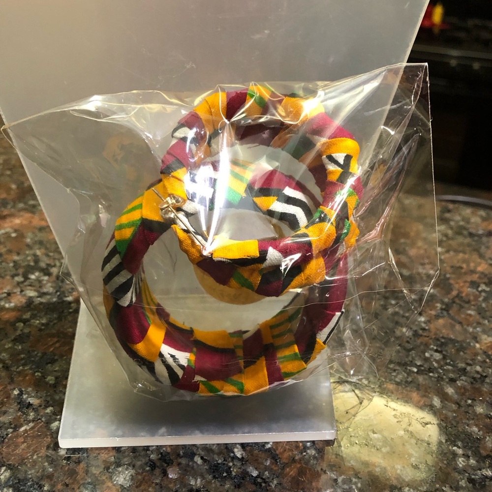 Handmade Colorful Fabric Wrapped jewelry set
